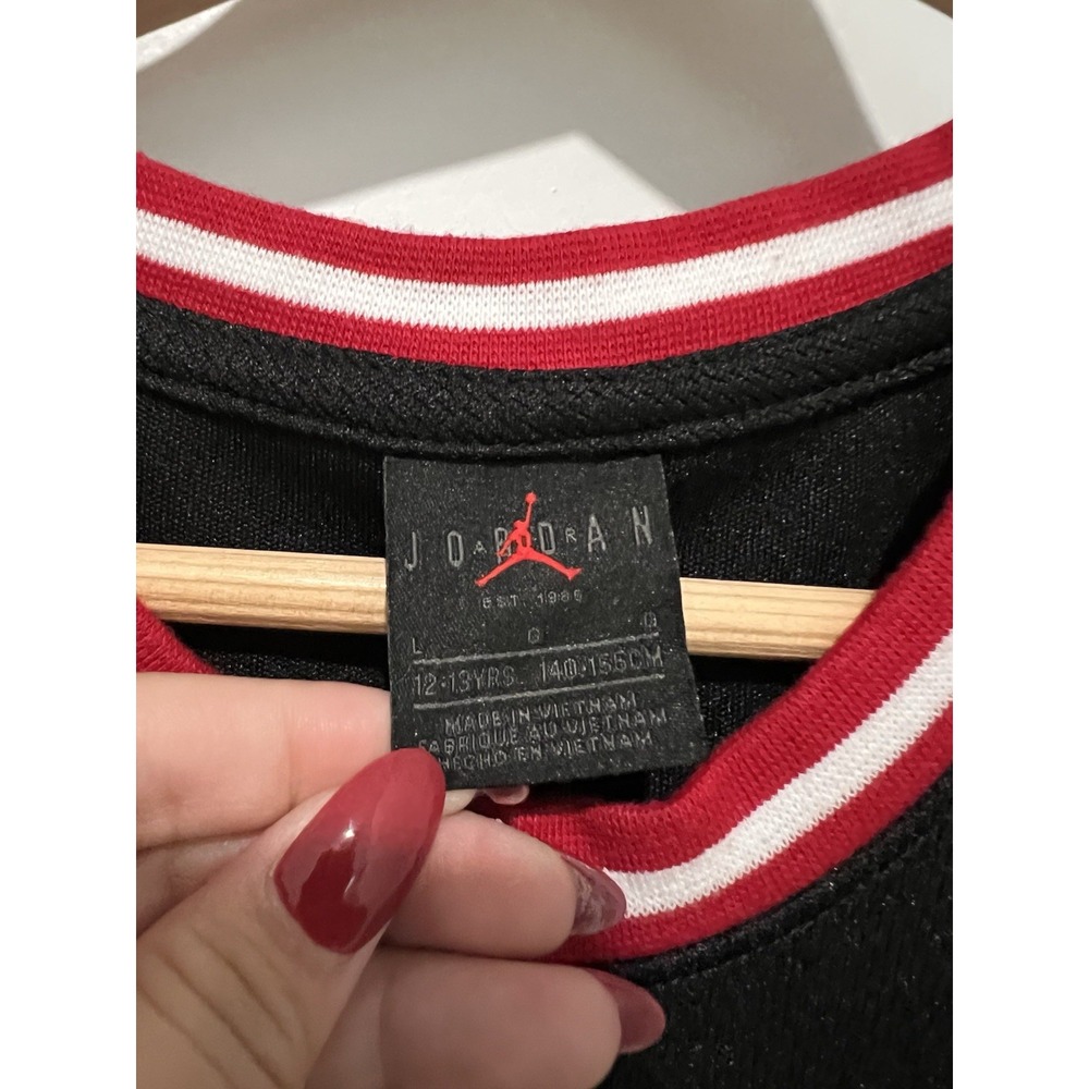 Jordan Flight 23 Black Stitched Basketball Jersey Dress Girls L 12-13‎ $45 - Picture 4 of 6